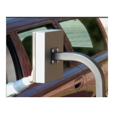 Linear Residential Entry System Gooseneck Pole, Curb Mount